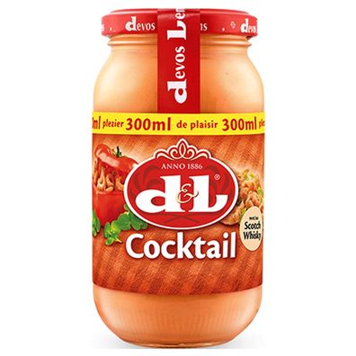 D&L Cocktail Sauce 2x 300ml Glas cremig milde Grillsauce mit Scotch Whisky