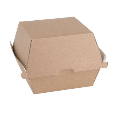 Fiesta Compostable Kompostierbare Burgerboxen Aus Kraftpapier Groß 112mm (150 Stück)