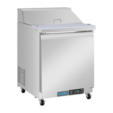 Gastronomie Polar U-Serie Einzeltür Mega Top Prep Thekenkühlschrank 154 Liter