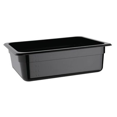 Vogue Gn-Behälter Gn12 Schwarz 100mm