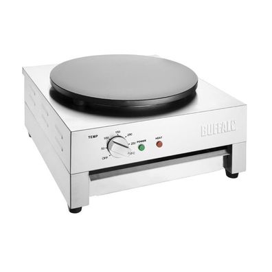 Buffalo Crêpes Gerät elektrisch – Profi Crêpes Maker 230V, 3 kW, Antihaftplatte Ø