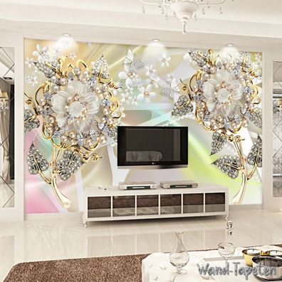 Vlies Fototapete Wandtapete Wandbilder 3D Schmuckmotiven Elegant Modisch 3882