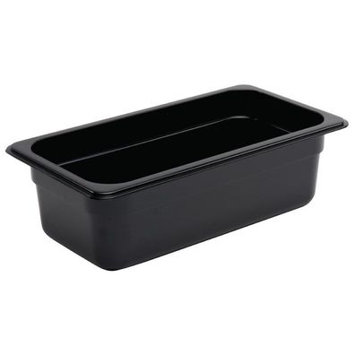 Vogue Gn-Behälter Gn13 Schwarz 100mm