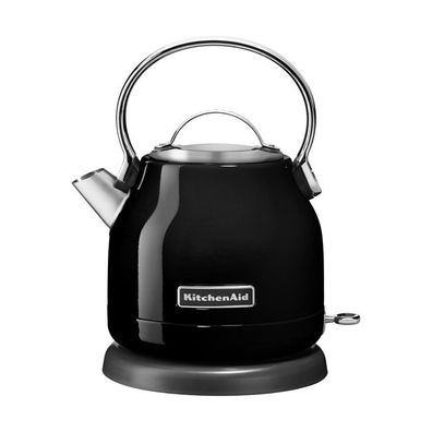 KitchenAid Wasserkocher klassisch in schwarz mit 1,25Liter Kapazität 5KEK1222BOB