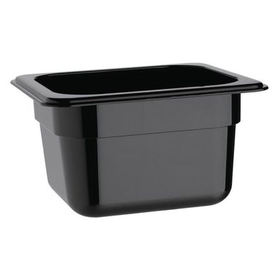 Vogue Gn-Behälter Gn16 Schwarz 100mm