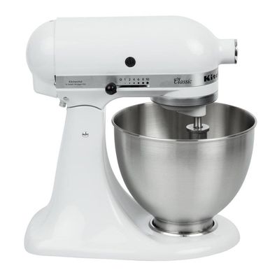 KitchenAid Profi-Küchenmaschine K45 5K45SSEWH mit 4,28 Liter in weiß