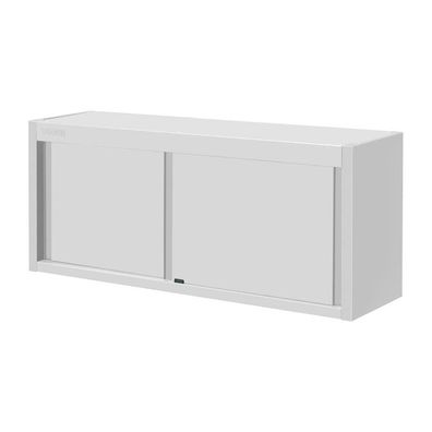 Vogue Hängeschrank mit Schiebetüren aus Edelstahl 1500x650x400mm