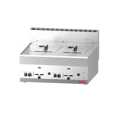 Gastronomie Gastro M Gasdoppelfritteuse 6570Frg 2 X 8L