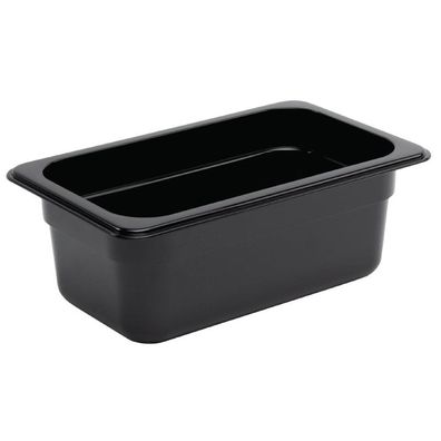 Vogue Gn-Behälter Gn14 Schwarz 100mm
