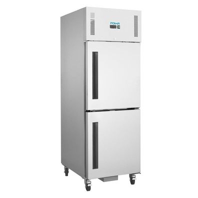 Gastronomie Polar Serie G Kühlschrank Edelstahl Mit Geteilter Tür 600L