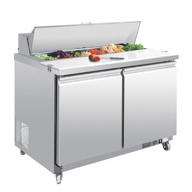 Gastronomie Polar Arbeitstisch 405L, 2-Türig - Serie U