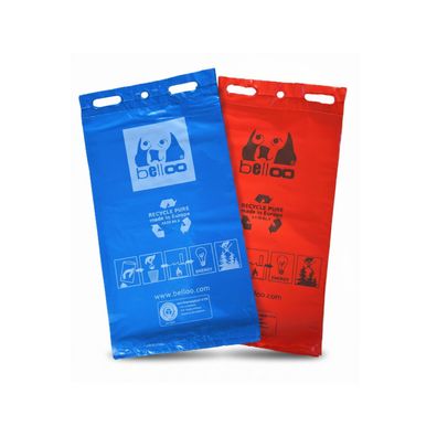BELLOO Hundekotbeutel Recycling BLAU oder ROT umweltfreundlich - Made in Germany