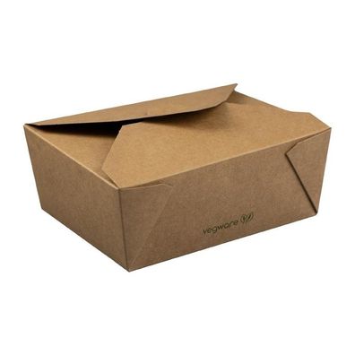 Vegware Kompostierbare Menüboxen Aus Pappe 1800 Ml (180 Stück)