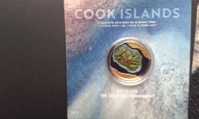 250 Dollar 2025 Cook Islands Selfgovernement Selbstbestimmung 1 Unze Gold - nur 60 Ex