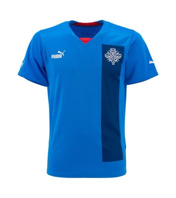 Puma Fussball Trikot Herren Ksi Iceland Home Blau