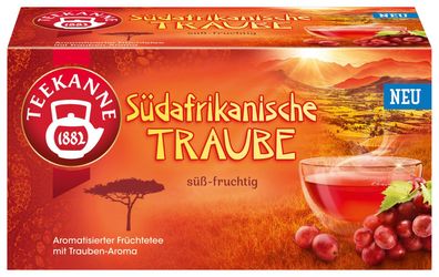 Teekanne Südafrikanische Traube 18 Beutel 40,5 g
