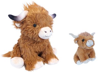 1 Stofftier Hochlandrind, Schotte, Kuscheltier Plüschtier Kühe Kuh Rind Rinder Tier