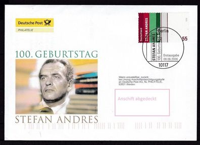 BRD 2006 Deutsche Post FDC MiNr. 2545 100. Geburtstag von Stefan Andres