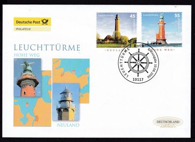 BRD 2006 Deutsche Post FDC MiNr. 2555-2556 Leuchttürme