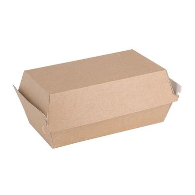 Fiesta Compostable Kompostierbare Hamburgerboxen Kraft Klein 172mm (200 Stück)