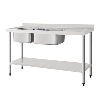 Vogue Spüle Doppelspüle Abtropffläche Rechts 150Cm