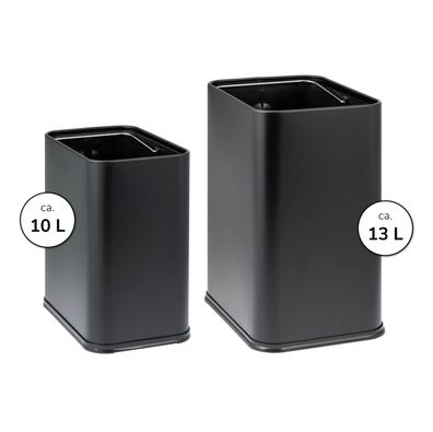 bremermann Papierkorb, offener Abfalleimer, versteckte Tüte, schwarz