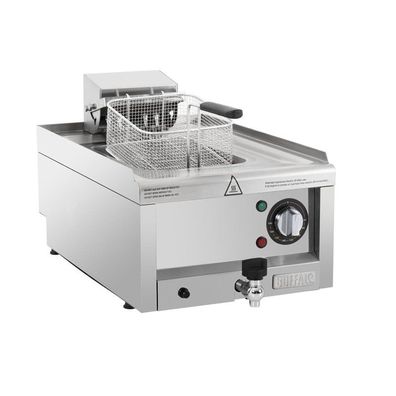 Gastronomie Buffalo 600 Series Einzeltank-Elektrofritteuse 8Ltr