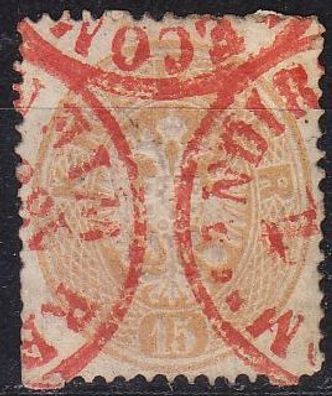 Österreich Austria [1863] MiNr 0028 a ( O/used ) [02] O-rot