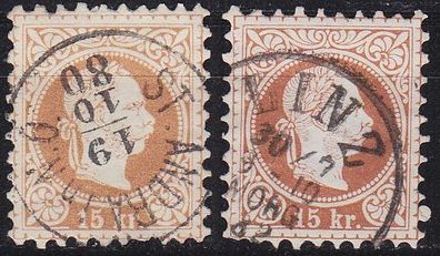 Österreich Austria [1867] MiNr 0039 II a, ( O/used ) [01] 2 Farben