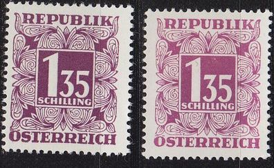 Österreich Austria [Porto] MiNr 0249 xa o ( * */mnh ) [01] 2 Farben