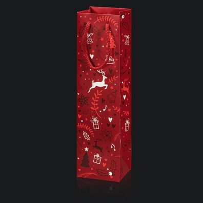 Tragetasche "Rudolph" Rot 1er