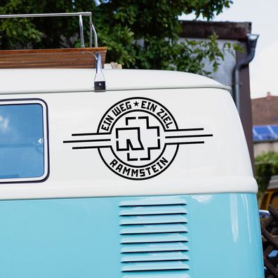 Auto Aufkleber "Ein Weg Ein Ziel" Rammstein Lindemann Sticker #0216