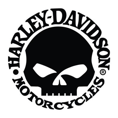 Auto Aufkleber "Harley Davidson Skull" Biker Route 66 Tuning Vinyl Sticker #0341