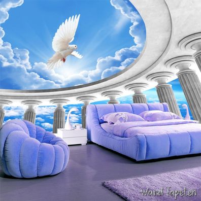 Vlies Fototapete Wandtapete Wandbilder Himmelstempel Friedenssäule im Römis 3945