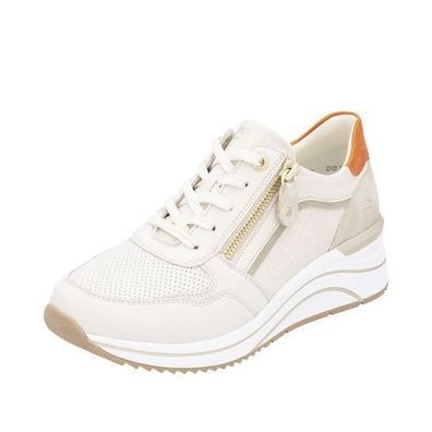 Remonte Sneaker - Weiss / Orange Kunstleder