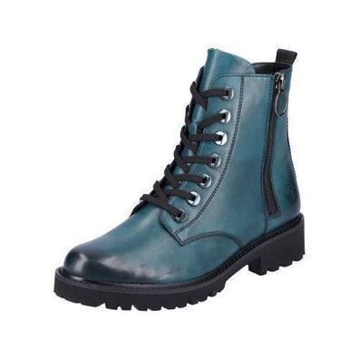 Remonte Schnürstiefel - Blau Glattleder