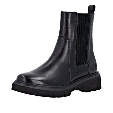 Remonte Chelsea Boots - Schwarz Glattleder