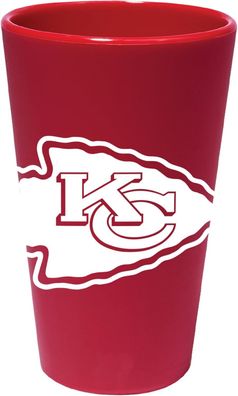 NFL Kansas City Chiefs Pint Glas Bier Bierglas 470ml Trinkbecher Silikon 1596