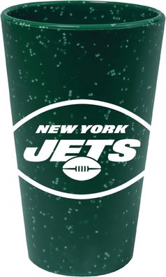 NFL New York Jets Pint Glas Bier Bierglas 470ml Trinkbecher Silikon 1695