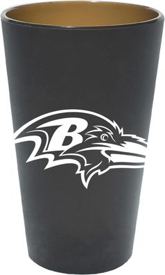 NFL Baltimore Ravens Pint Glas Bier Bierglas 470ml Trinkbecher Silikon 1466
