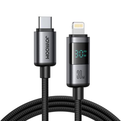 Joyroom S-A16 Pro Prism Series 30W USB-C - Lightning Kabel mit Display 1,2 m