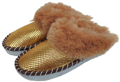 Lammfell Warme Latschen Mules Hausschuhe Gr.36-43 NEU, Schaffell/ -leder Handarbeit