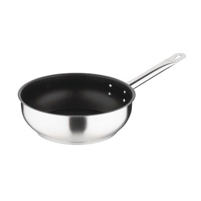 Vogue Antihaft Teflon Edelstahl Platin Plus Sauté Pfanne 240mm