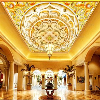 Vlies Fototapeten Dachtapeten Dachbilder Klassisches Luxus Deckenrelief 6032