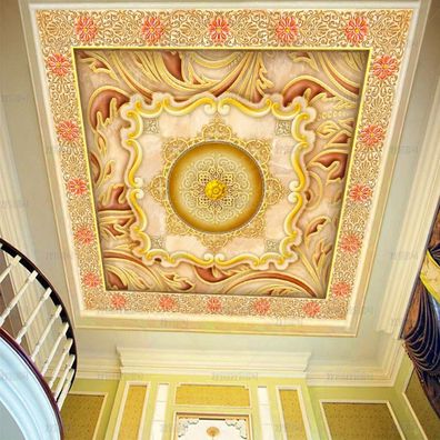 Vlies Fototapeten Dachtapeten Dachbilder Dreistufiges Deckengemälde 6034