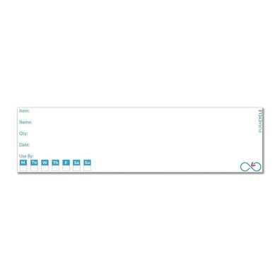 Puracycle Wiederverwendbare Tages-Flaschenetiketten