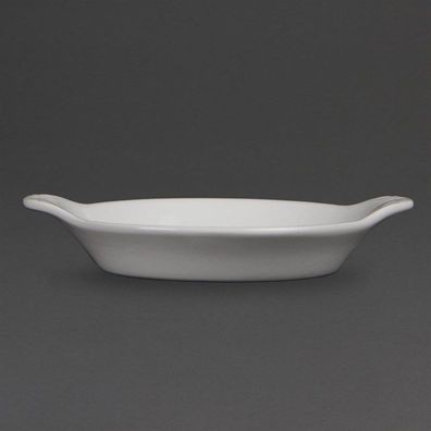 Olympia Whiteware runde Gratinschalen weiß 17cm (6 Stück)