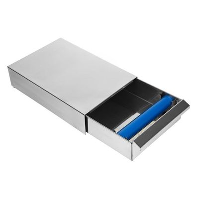 Kaffeesatzlade aus Edelstahl