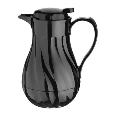Olympia Isolierkanne Swirl Schwarz 1.2Ltr