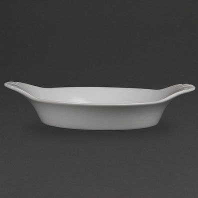 Olympia Whiteware runde Gratinschalen weiß 22cm (6 Stück)